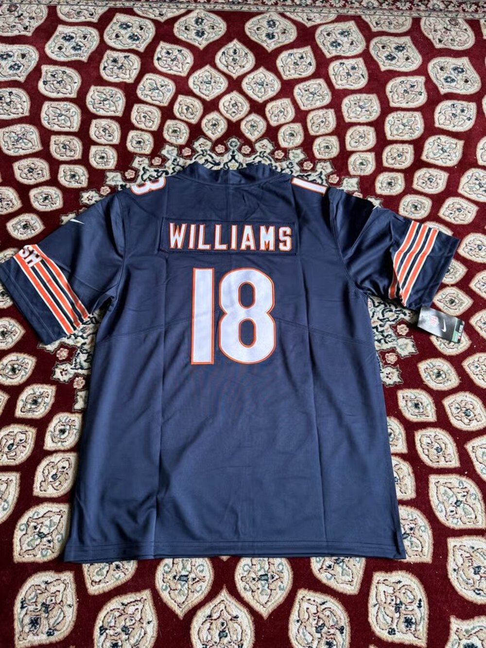 Caleb Williams Navy Jersey Stitched 18 Vapor